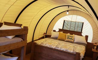 Elijah  E.'s photo of glamping accommodations at Otahki Lake Cabins and Campground near Zalma, MO