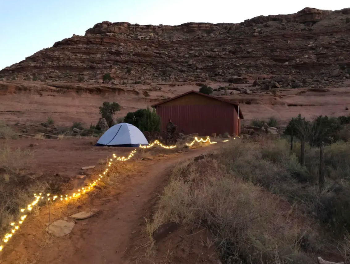 Martin H.'s photo of tent camping at FireTree Camping near Oljato-Monument Valley, UT