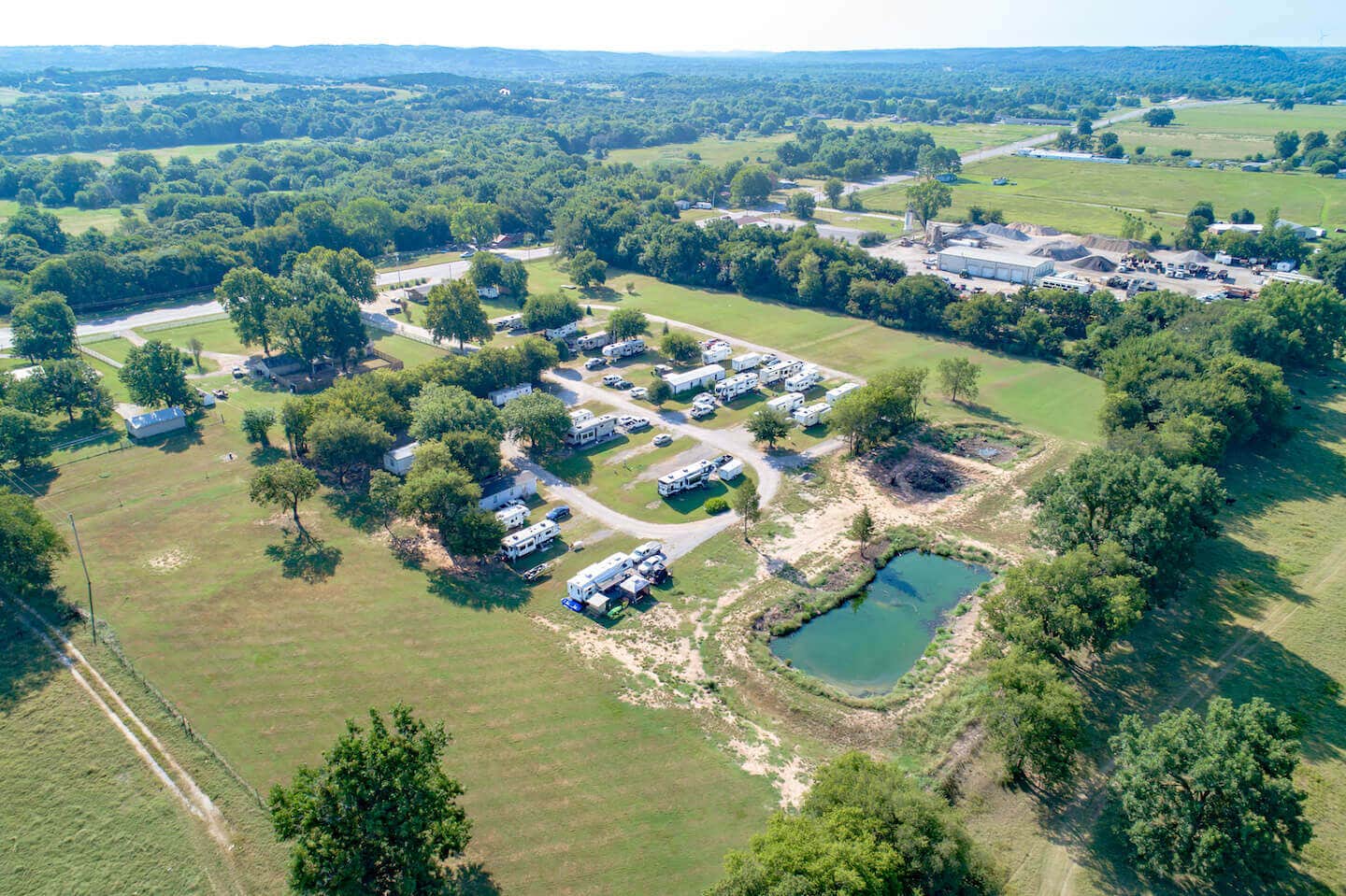 Camper-submitted photo at The Falls RV Park near Davis, OK