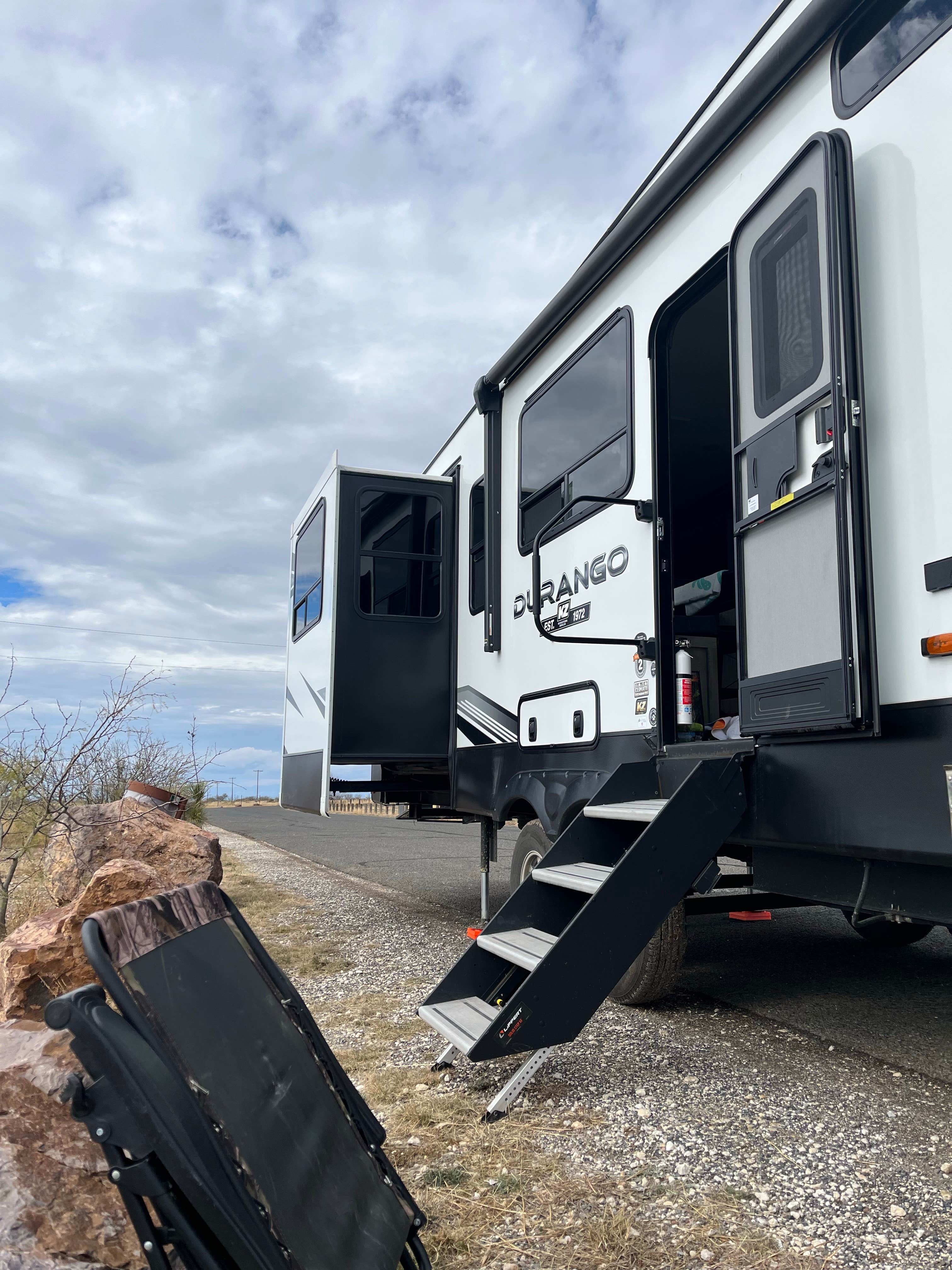 Steven F.'s photo of rv camping at Marfa Lights Viewpoint Rest Area near Alpine, TX