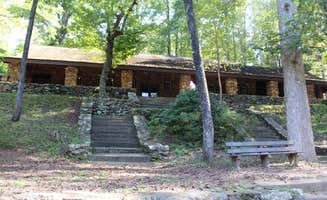 Bounding Around's photo of a cabin at Paris Mountain State Park Campground near Lynn, NC