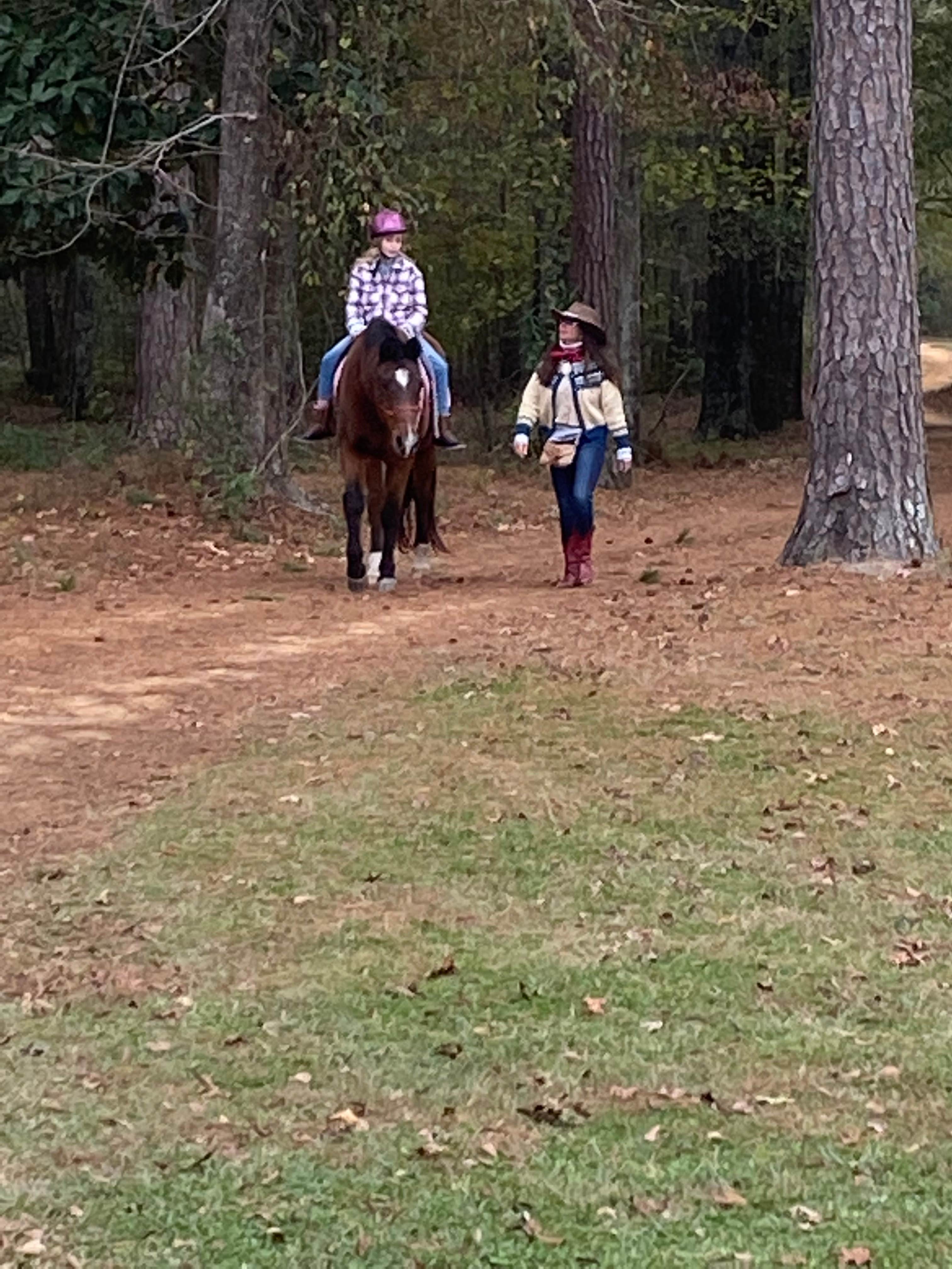 Marianne M.'s photo of camping with a horse at Pinchona Farm near Millbrook, AL