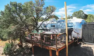 Camping near Zia Geo Dome: Silver Bullet, Nogal, New Mexico