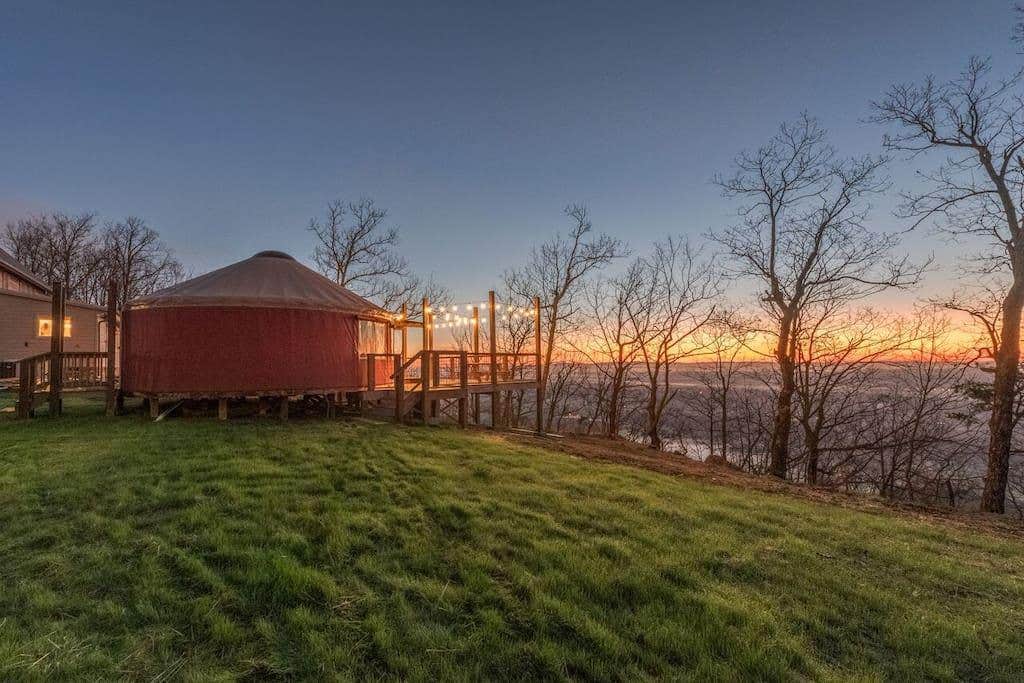 Camping near Cloudland Canyon State Park Campground: Skyland Ridge Yurt Vacation Rental, Rising Fawn, Georgia