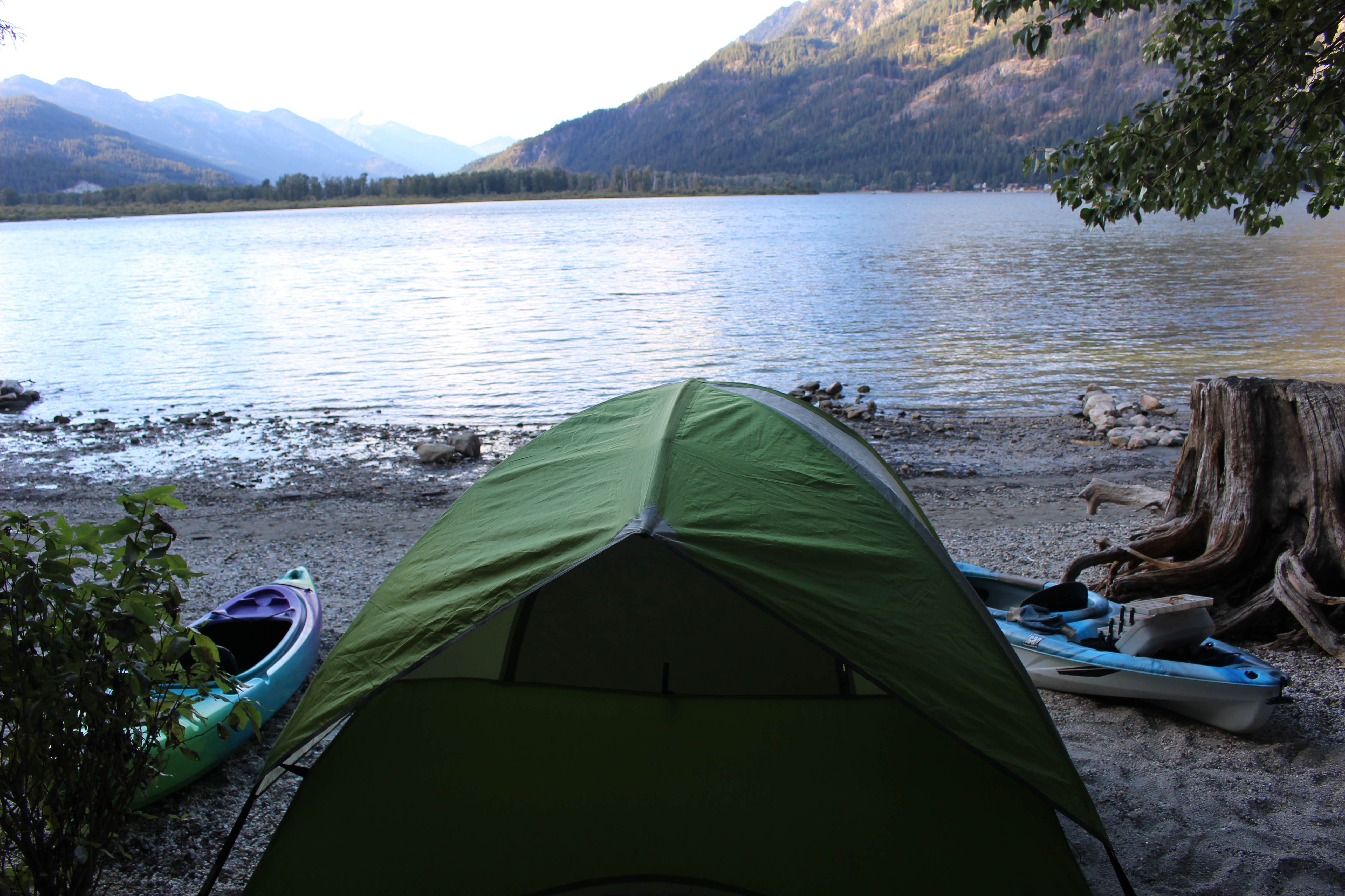 Jess G.'s photo of tent camping at Glacier View Campground near Ardenvoir, WA
