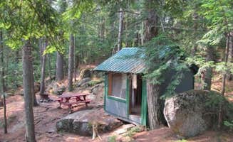 The Dyrt's photo of a cabin at Coos Canyon Campground and Cabins near Carrabassett Valley, ME