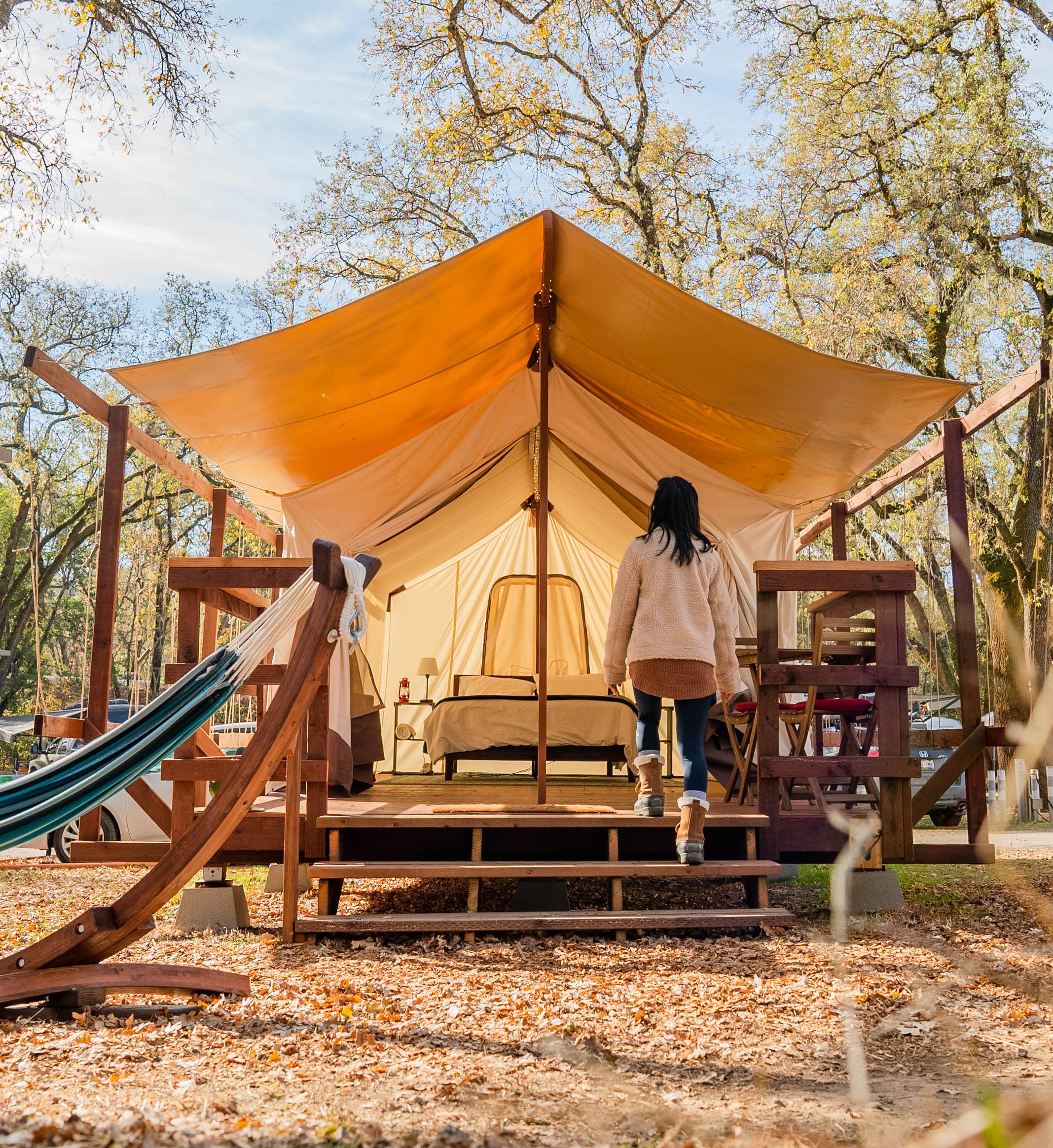 Ken B.'s photo of glamping accommodations at Wildhaven Sonoma near Penngrove, CA