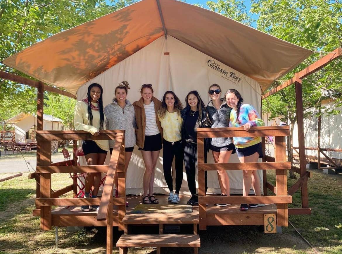 Ken B.'s photo of glamping accommodations at Wildhaven Sonoma near Bodega Bay, CA