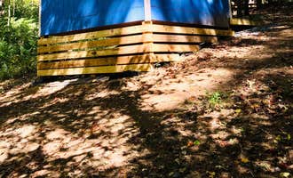 Camping near Cherryfield Creek Luxury  Campsite: The Blueberry Barn at Pucker Up Berry Farm, Brevard, North Carolina