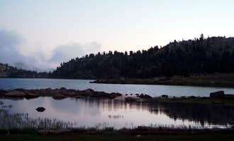 Camping near Thousand Island Lake Backcountry: Lake Virginia Dispersed , Mammoth Lakes, California