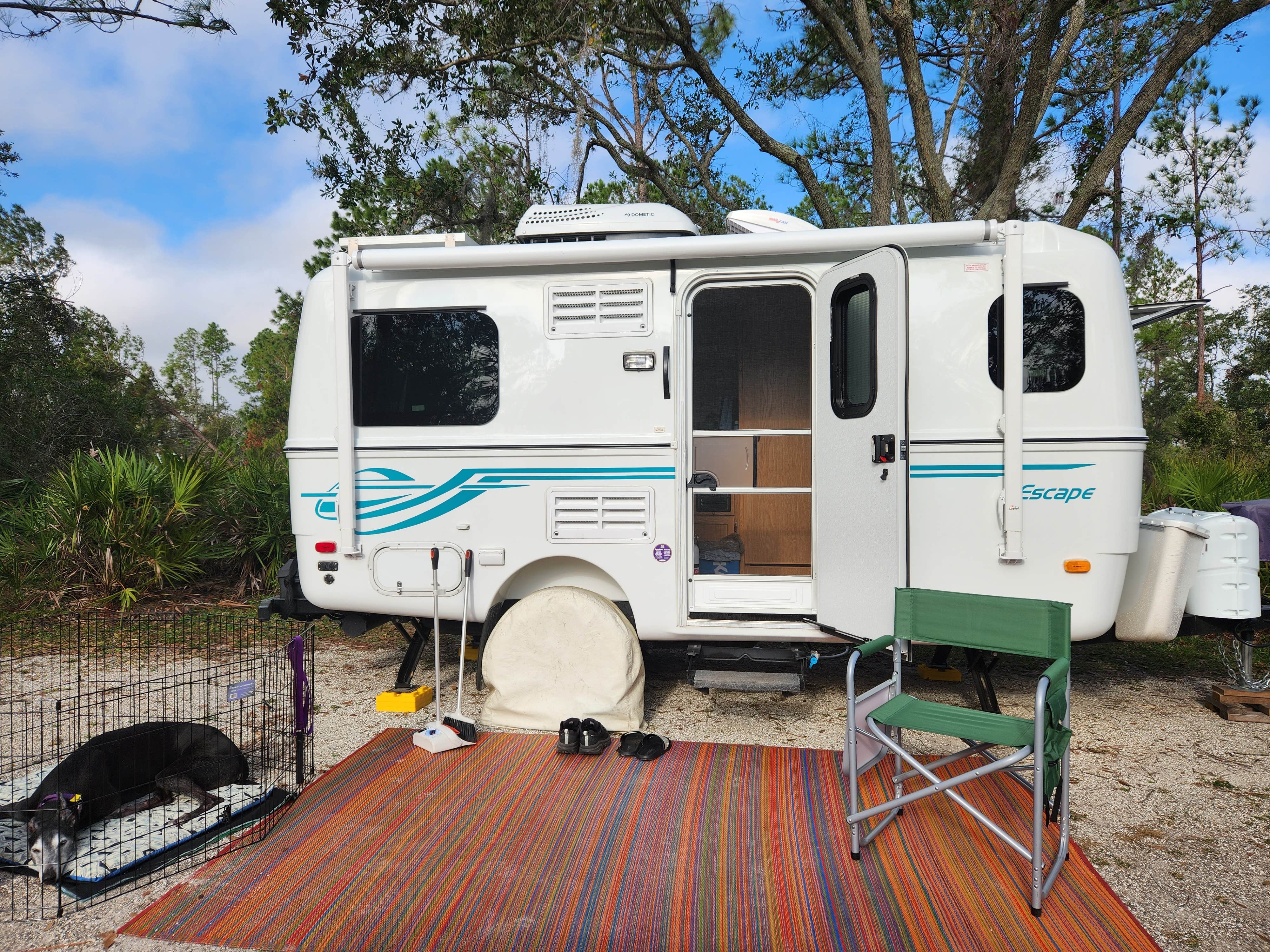 Terry P.'s photo of camping with pets at Lake Manatee State Park Campground near Bradenton, FL