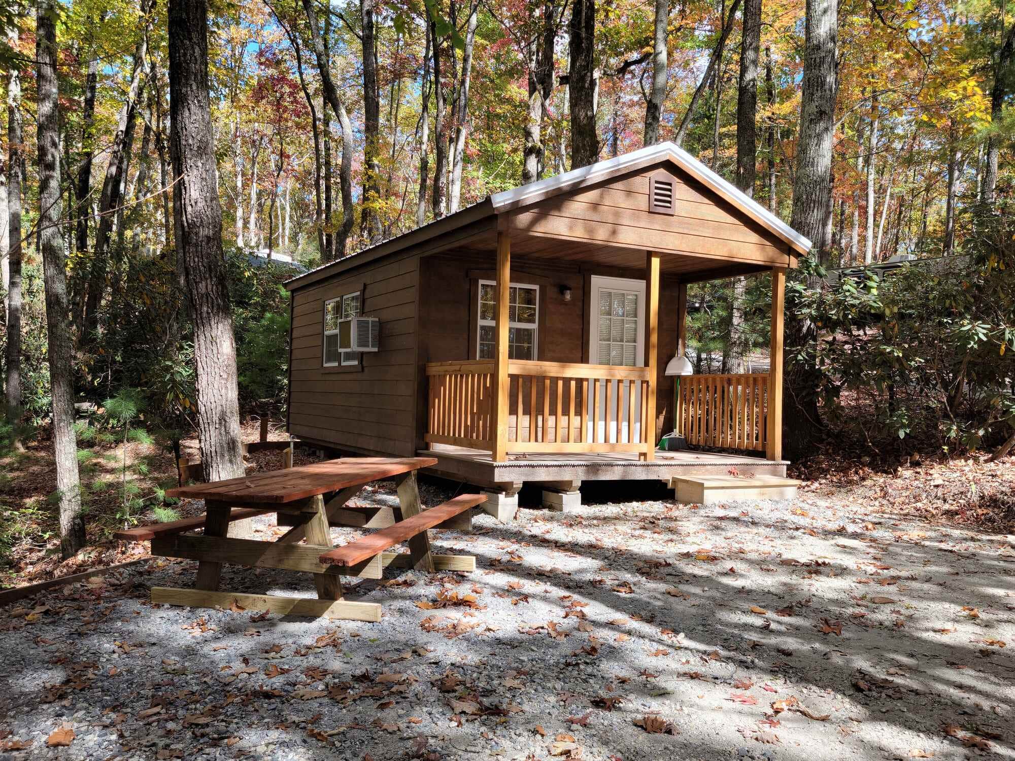 The Dyrt's photo of glamping accommodations at Spacious Skies Bear Den near Black Mountain, NC