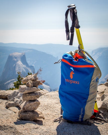 Cotopaxi Luzon 18L DayPack at the top of Clouds Rest in Yosemite 