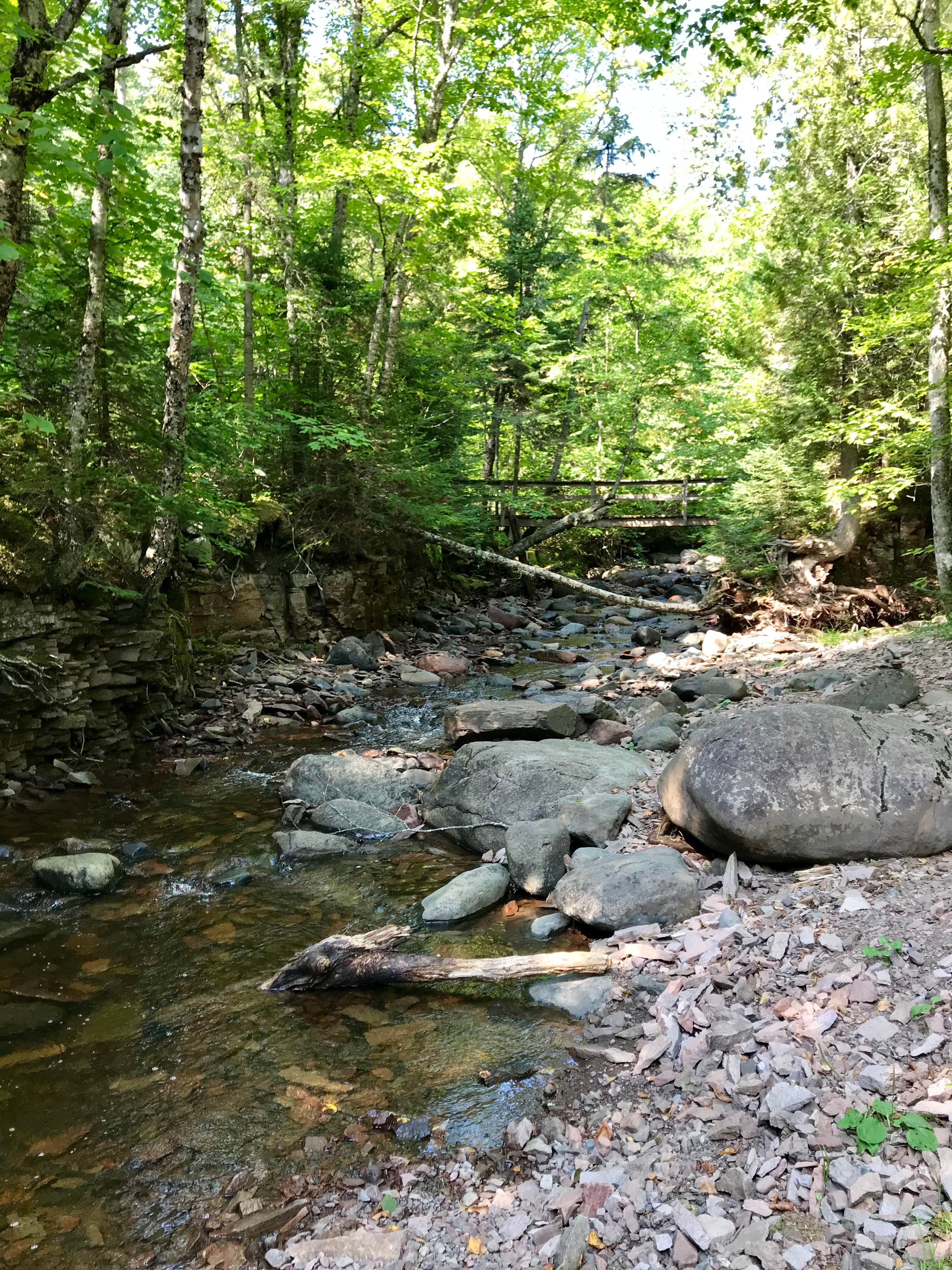 Camper-submitted photo at Kimball Creek, Superior Hiking Trail near Grand Marais, MN