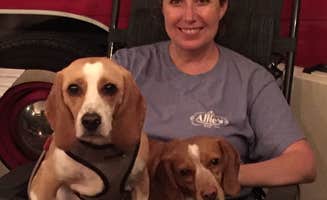 Maethea R.'s photo of camping with pets at Bald Ridge Creek near Cumming, GA
