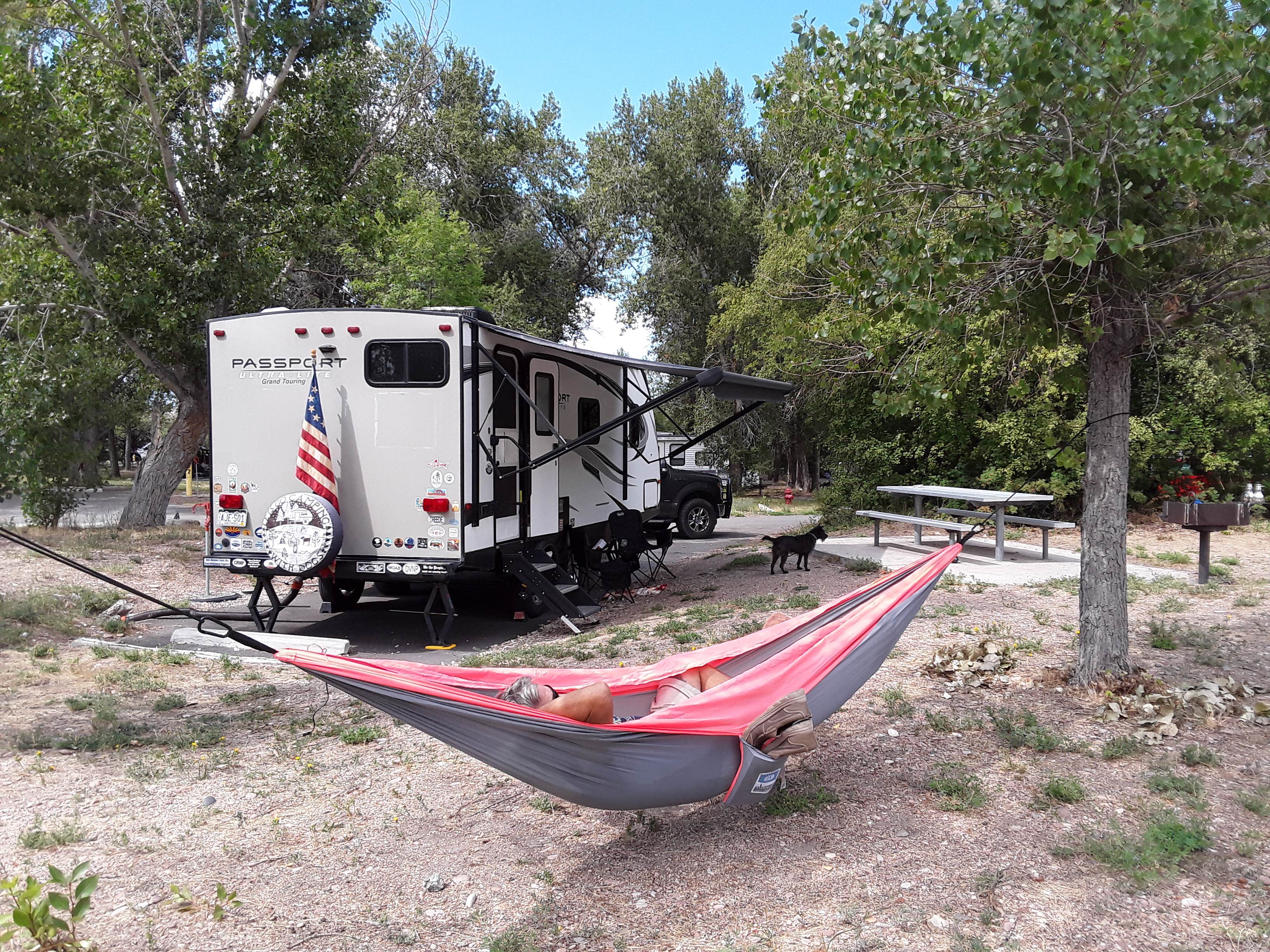 Kimberly  M.'s photo of camping with pets at Big Creek Campground — Bear Lake State Park near Kemmerer, WY