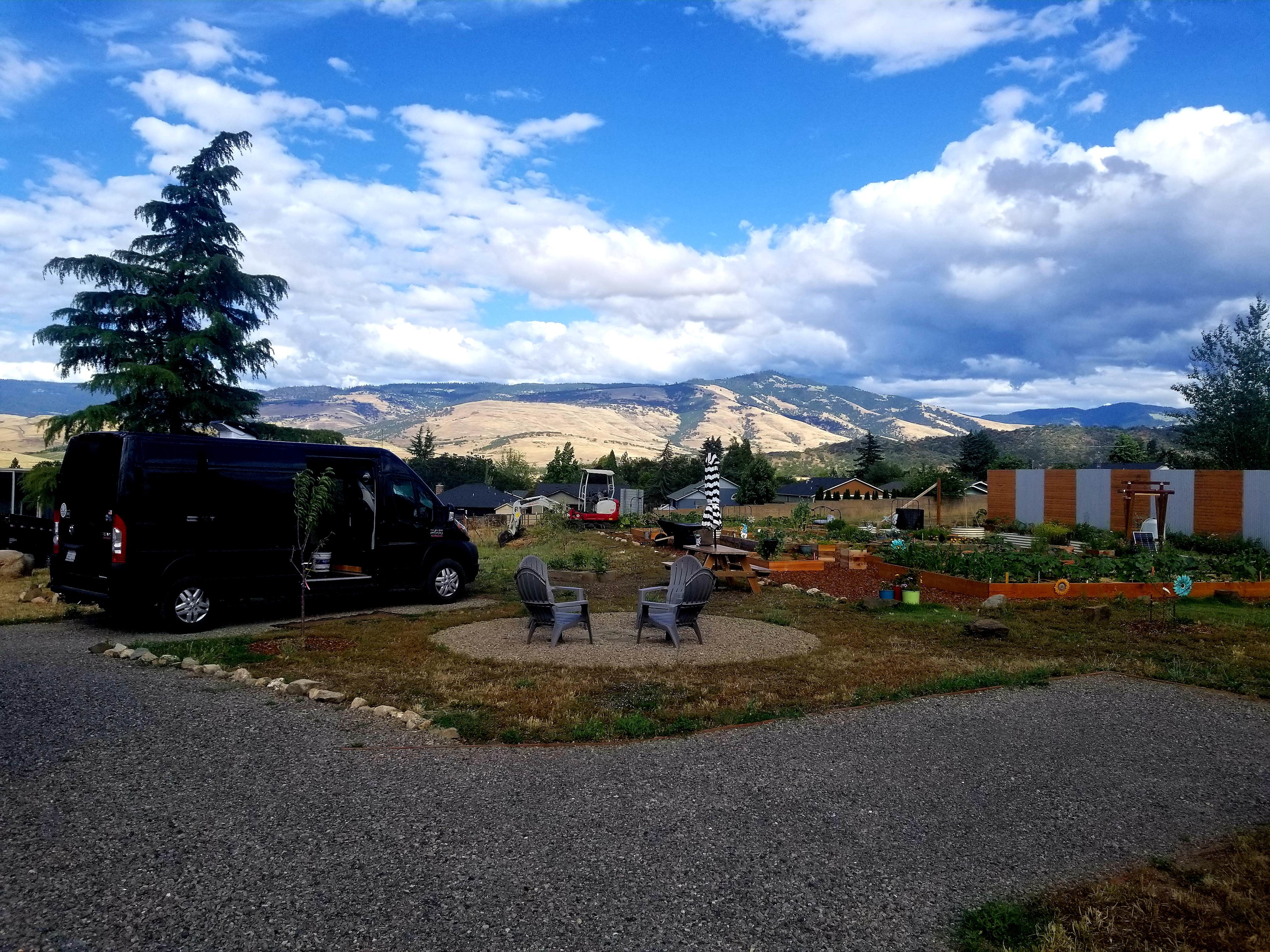 Gracie G.'s photo of rv camping at Good Karma Farm & Van Camp near Medford, OR