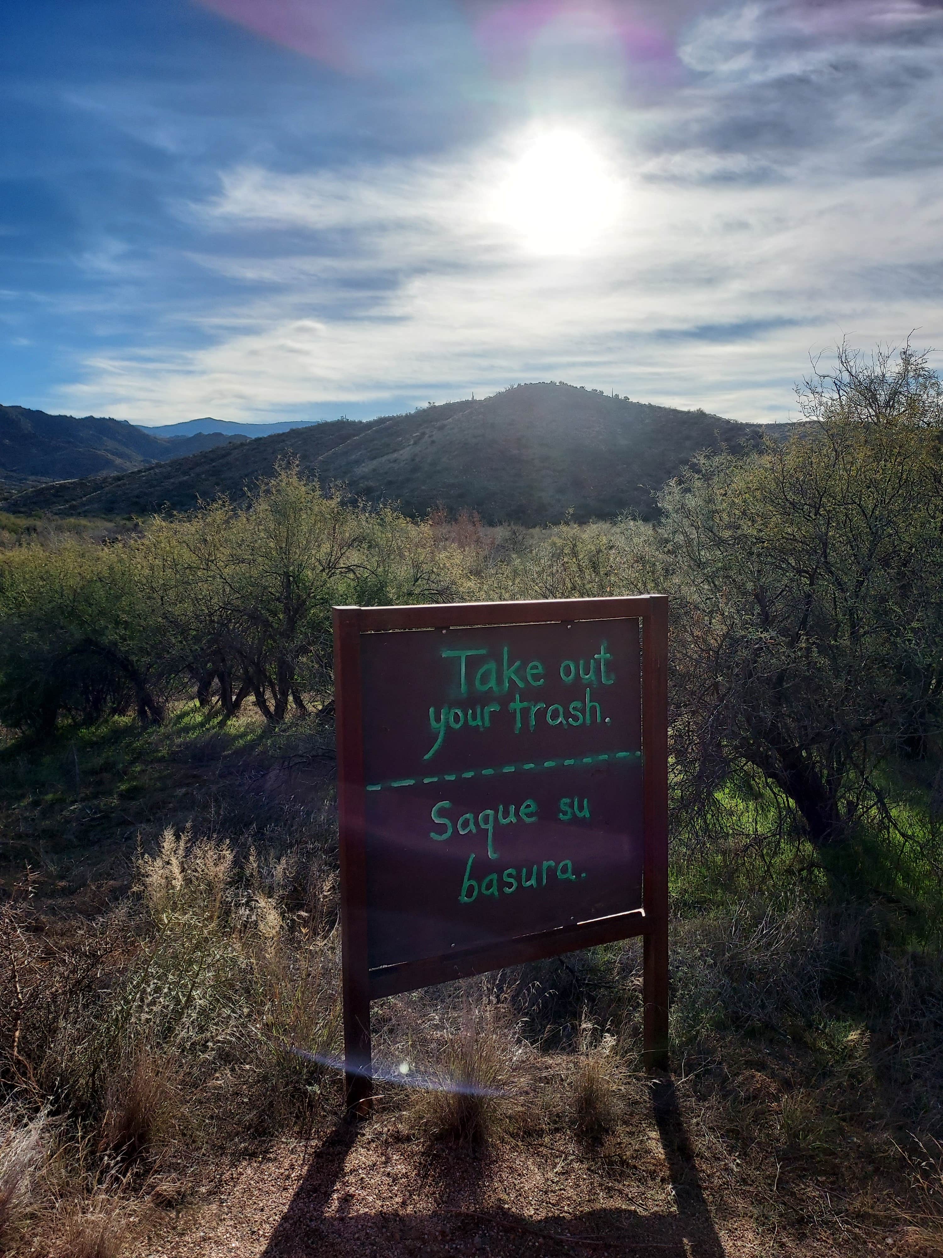 Camping near Needlerock Road Dispersed: Sycamore Creek Recreation Area, Tonto Basin, Arizona