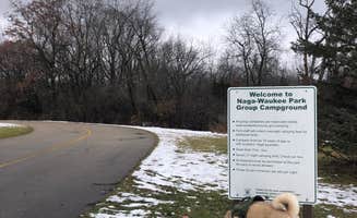 Lesley R.'s photo of camping with pets at Naga-Waukee Park by Waukesha County Parks near Milwaukee, WI