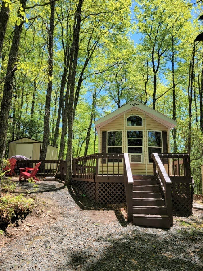 The Dyrt's photo of glamping accommodations at Spacious Skies Bear Den near Burnsville, NC