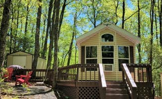 The Dyrt's photo of a cabin at Spacious Skies Bear Den near Green Mountain, NC
