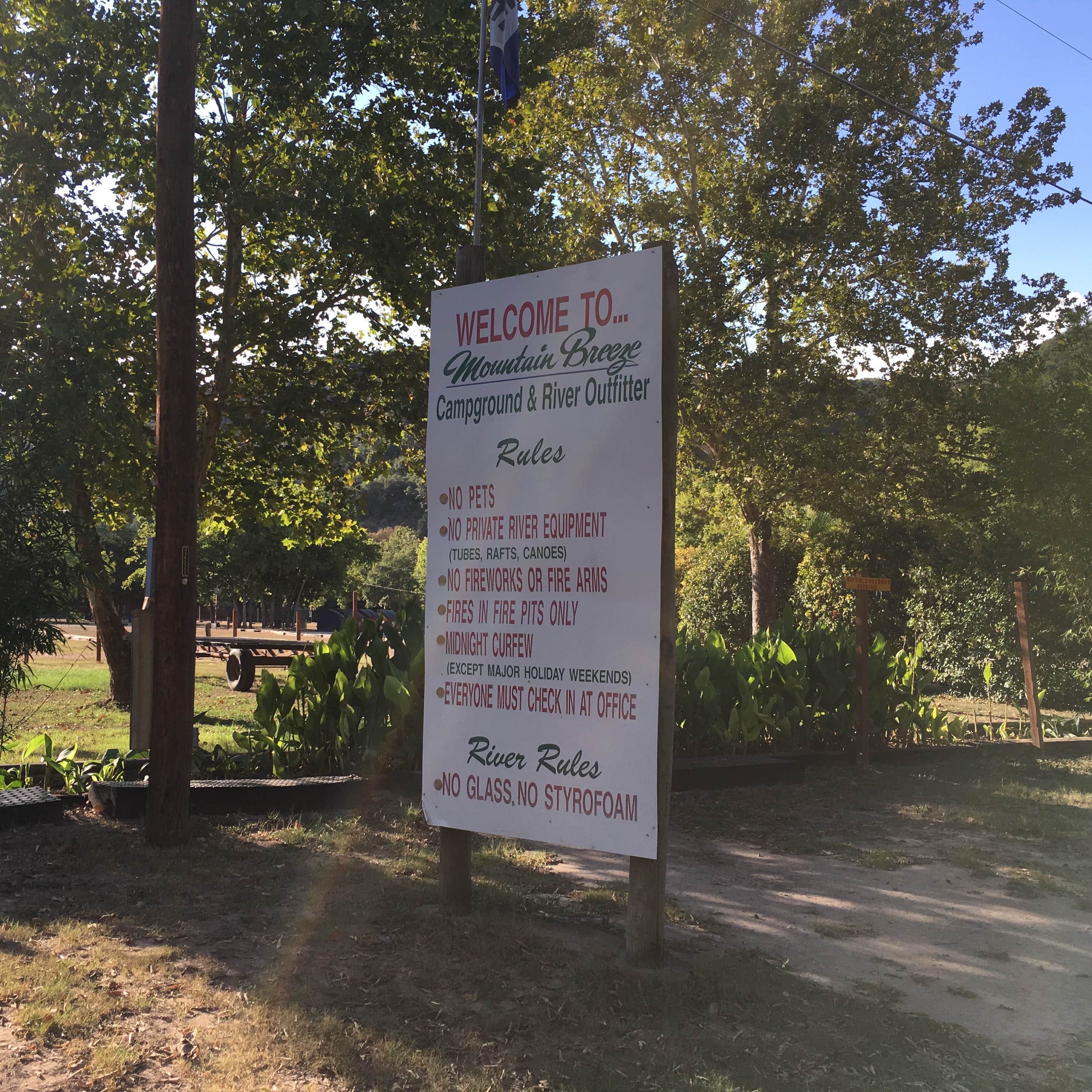 Mountain Breeze Campground New Braunfels, TX