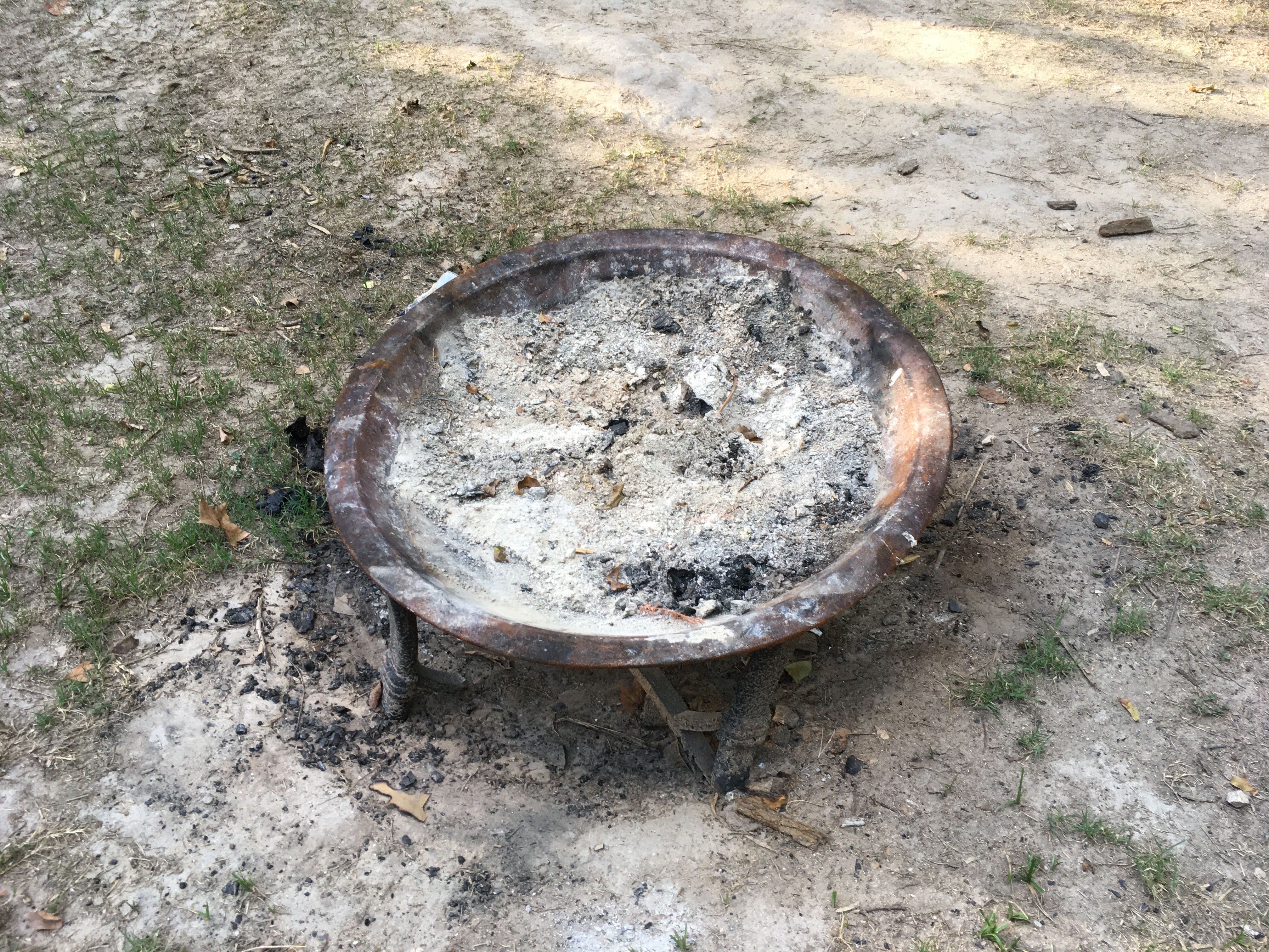 Campfire rings, but often there is a fire ban issued by the county