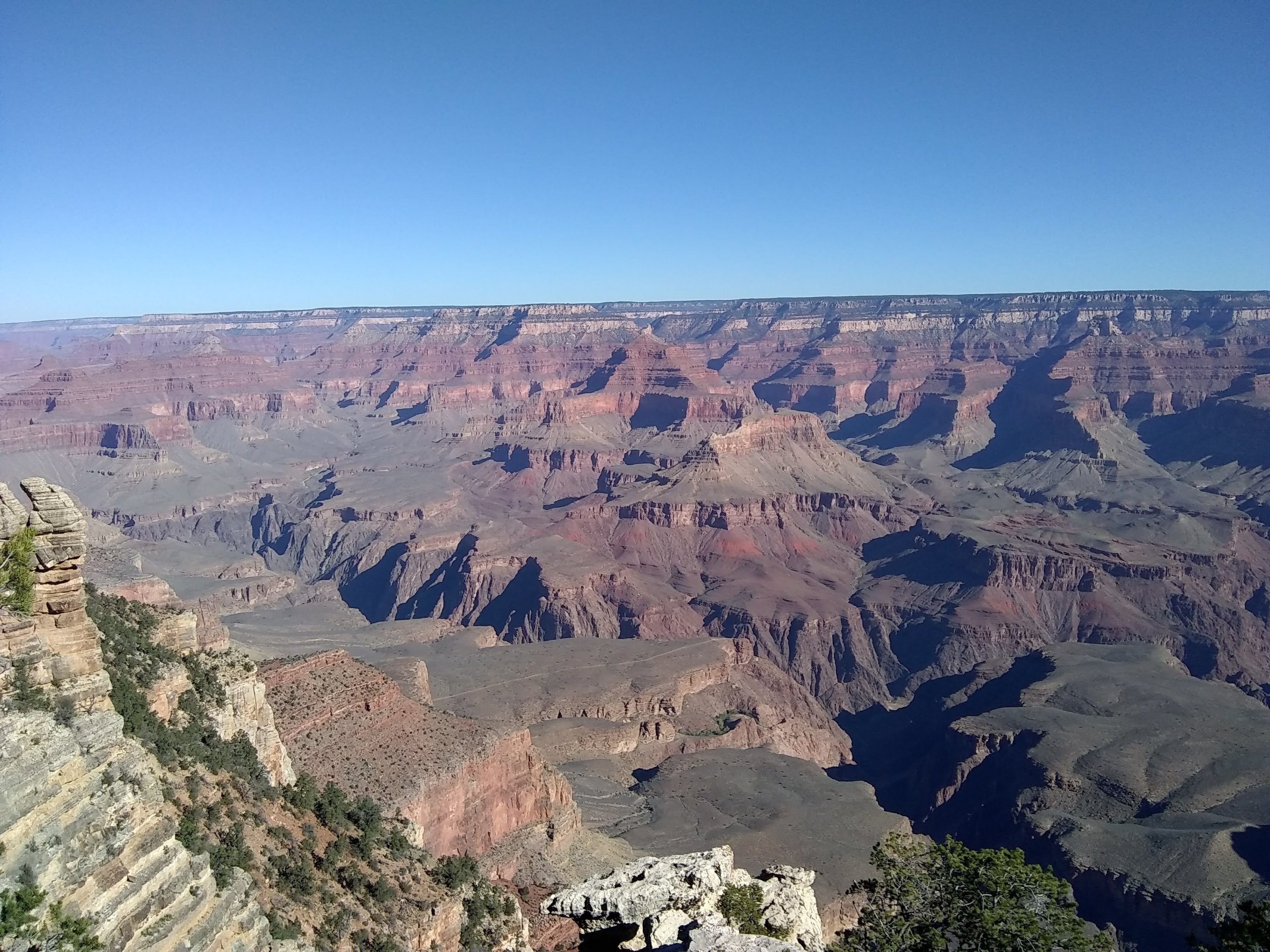 View if South rim of the Grand Canyon at Mather Point