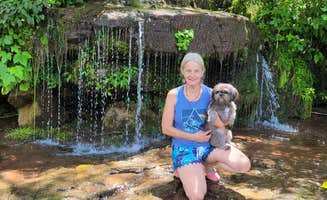 Vince L.'s photo of camping with pets at Brooklyn Heights Riverfront Campground near Seneca Rocks, WV
