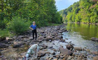 Vince L.'s photo of camping with pets at Brooklyn Heights Riverfront Campground near Fairmont, WV