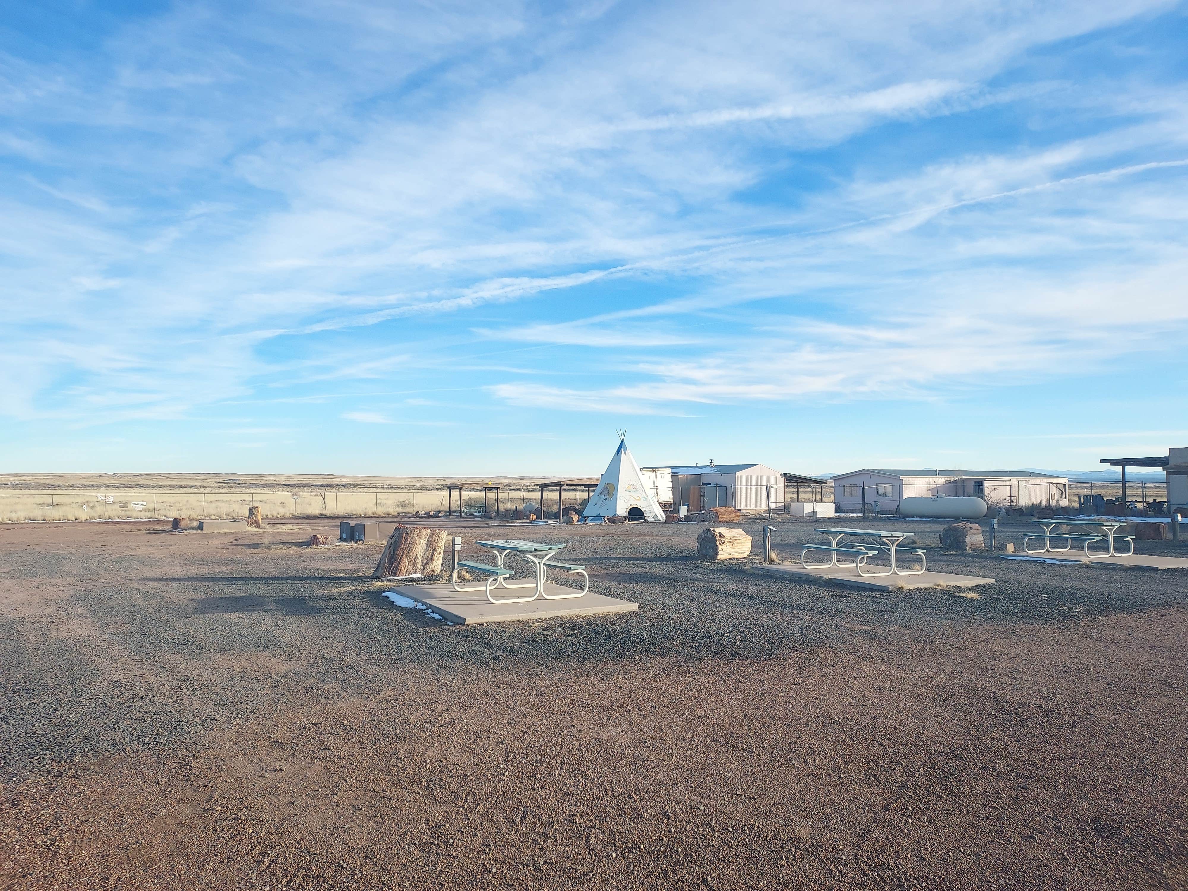Noah E.'s photo of a dispersed camping area at Crystal Forest Museum and Gifts near Woodruff, AZ