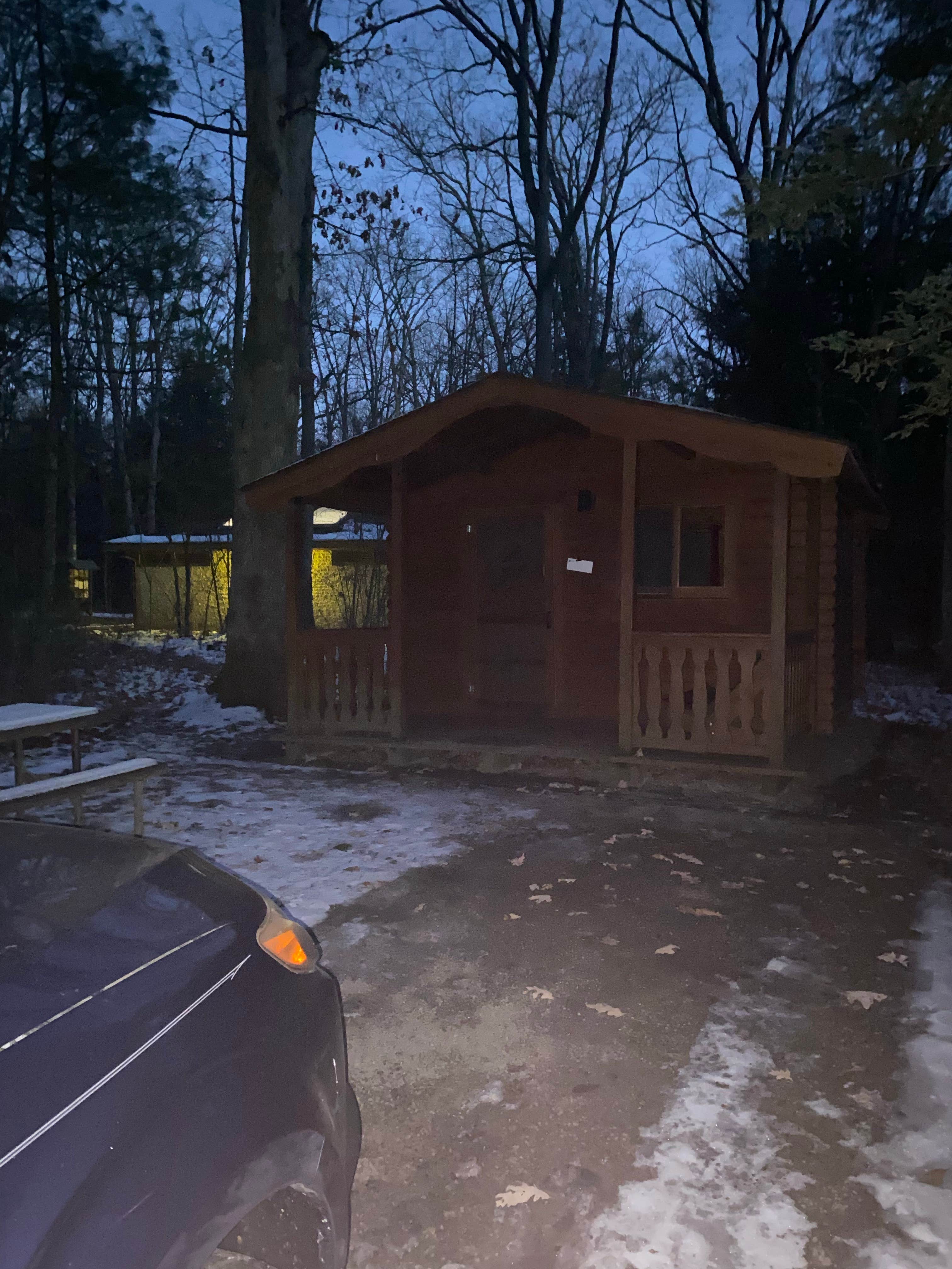Kate S.'s photo of glamping accommodations at Swallow Falls State Park Campground near Paw Paw, WV