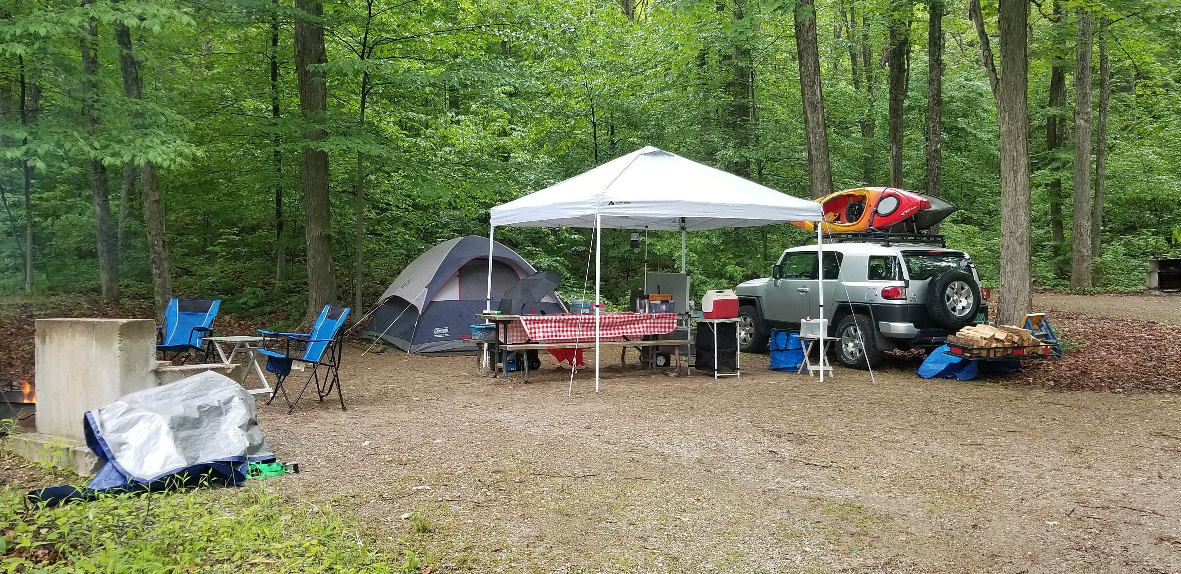 Camper-submitted photo at Half Moon Pond State Park Campground near Huletts Landing, NY