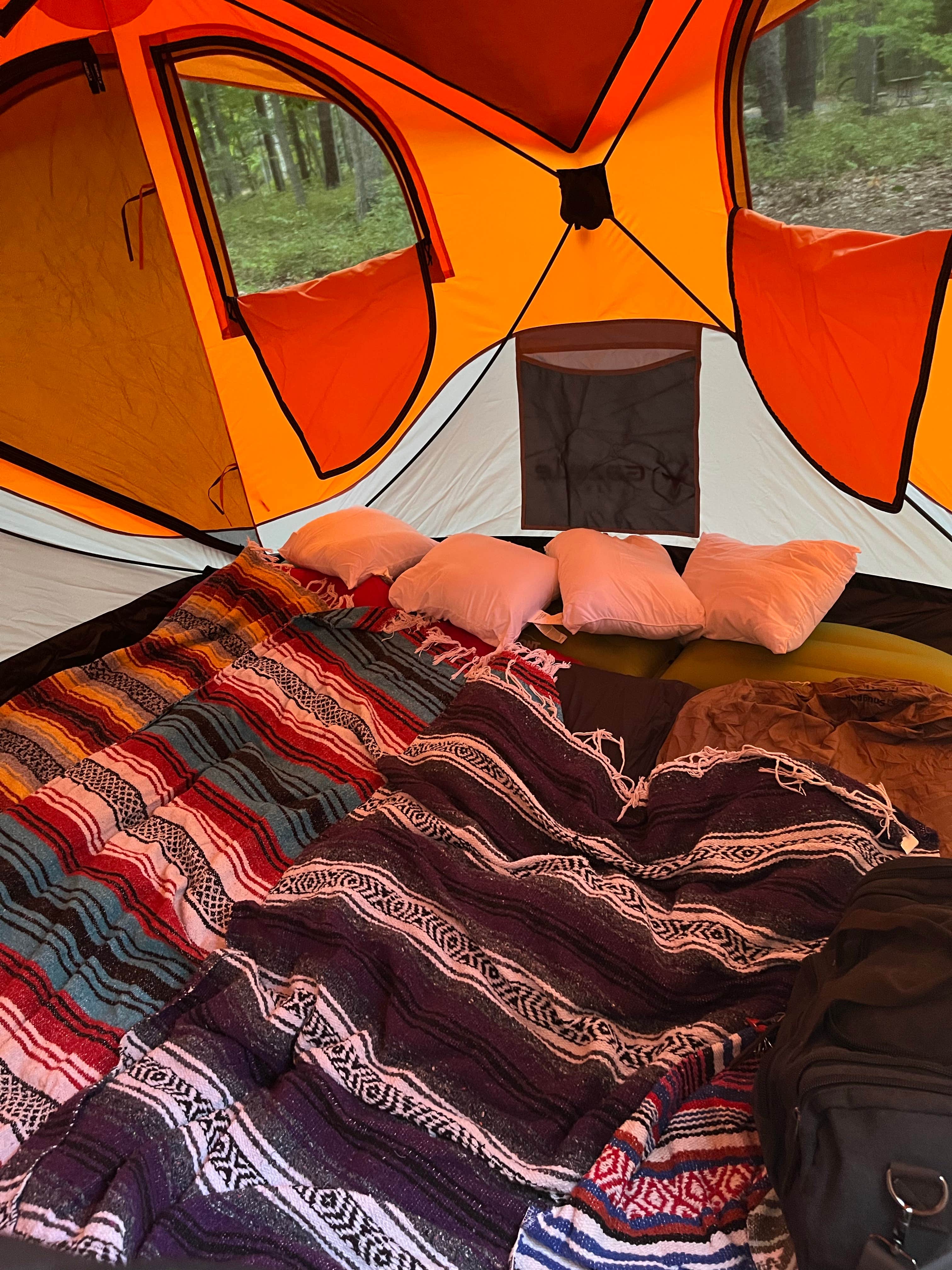 Kaitlin B.'s photo of glamping accommodations at Belleplain State Forest near South Dennis, NJ