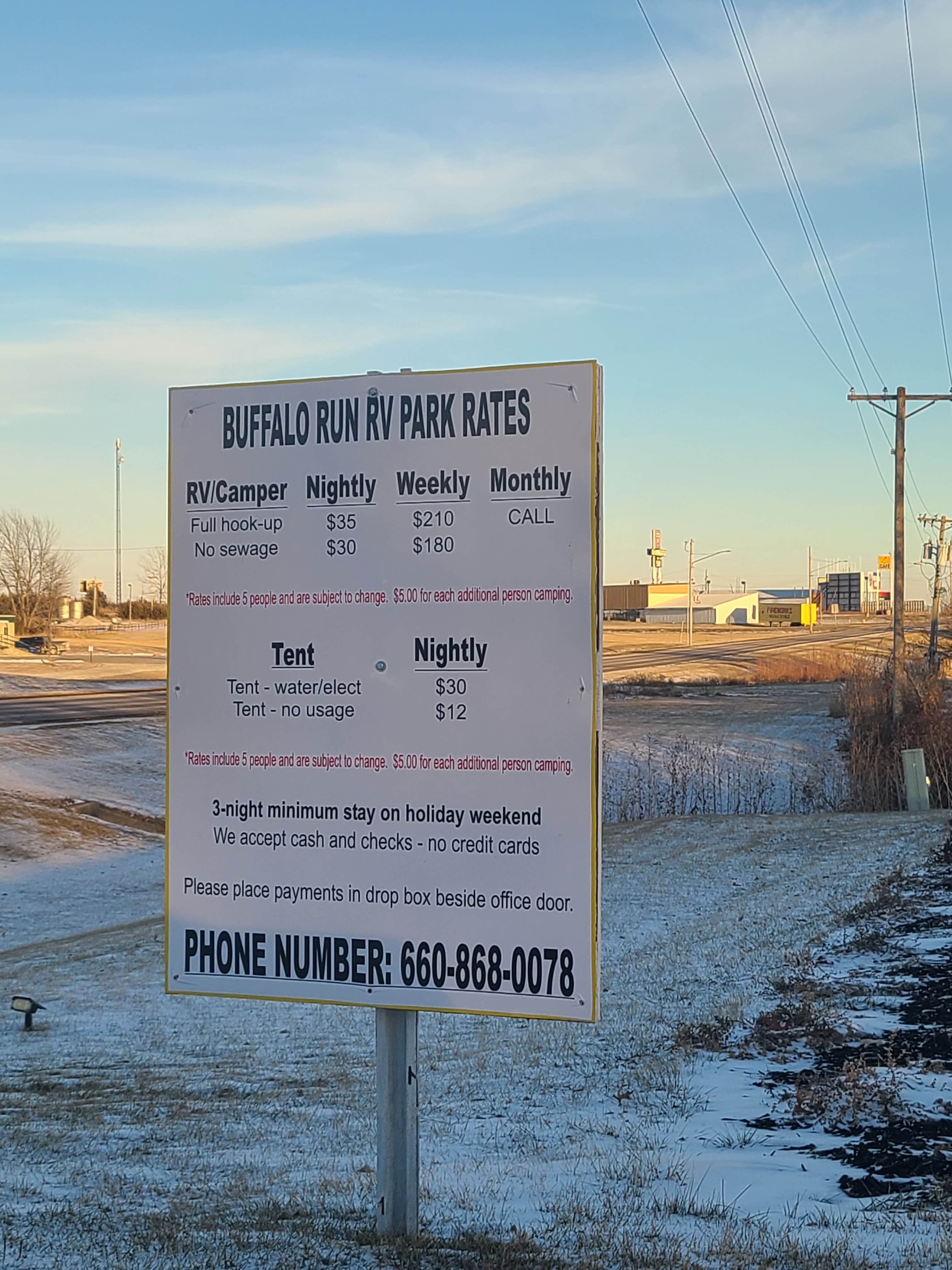 Camper-submitted photo at Buffalo Run RV Park near Mount Ayr, IA