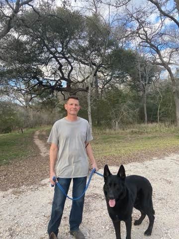 Missy C.'s photo of camping with pets at Thousand Trails Colorado River near Hallettsville, TX