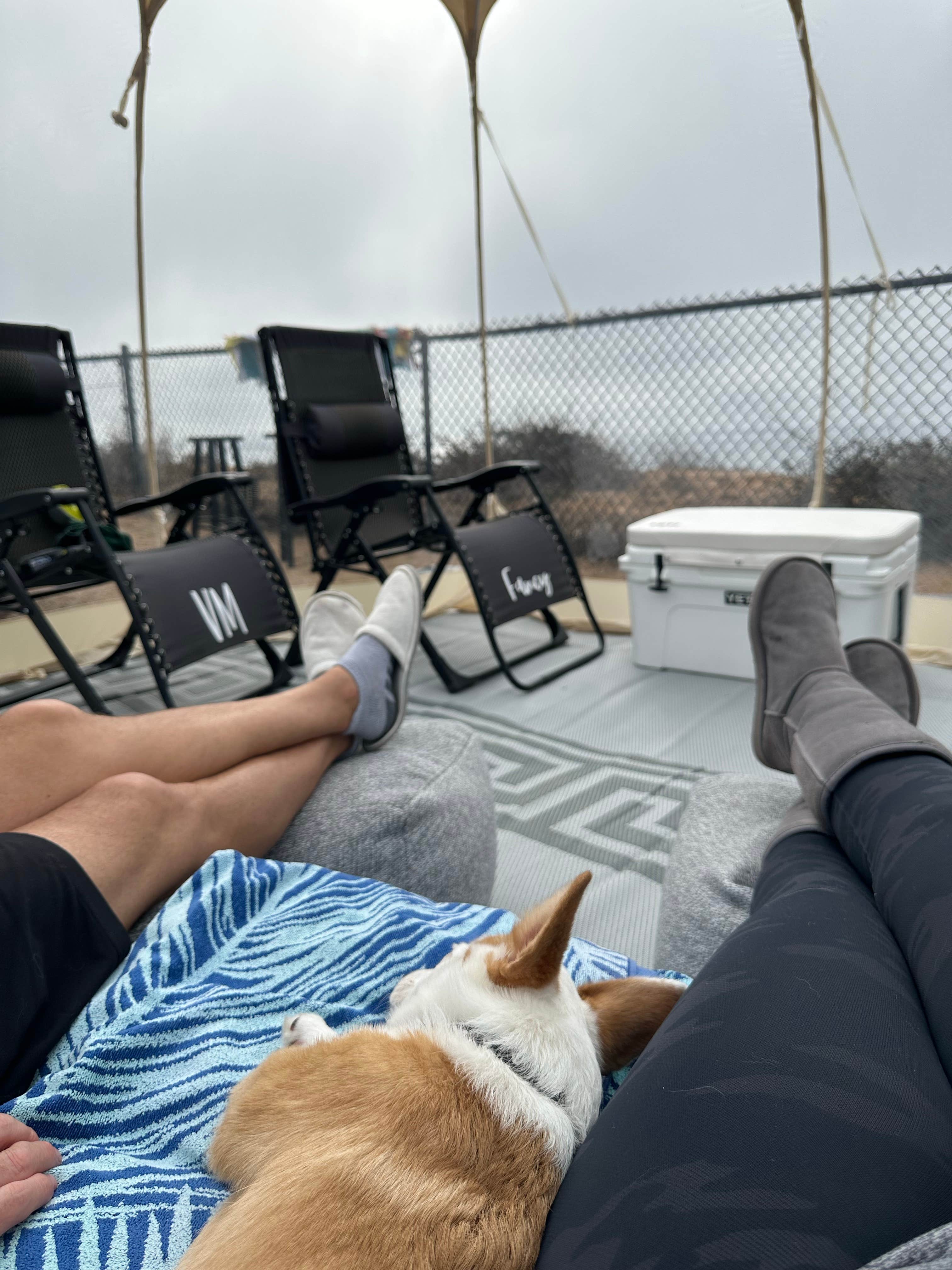 Michele H.'s photo of camping with pets at South Carlsbad State Beach Campground near Oceanside, CA