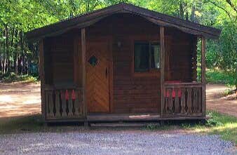 Tori K.'s photo of glamping accommodations at Munising-Pictured Rocks KOA near Nahma, MI