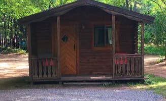 Tori K.'s photo of glamping accommodations at Munising-Pictured Rocks KOA near Nahma, MI