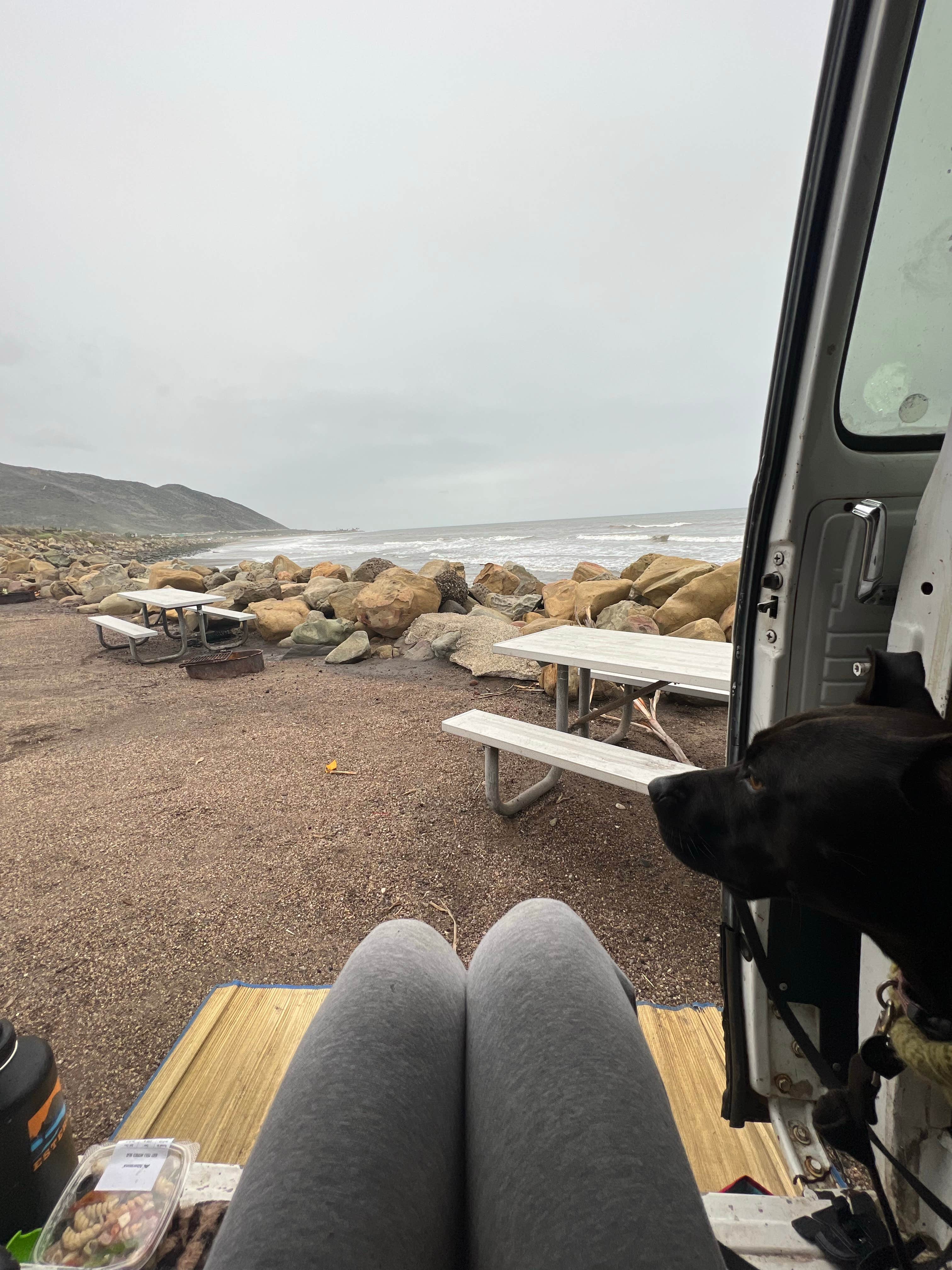 Care B.'s photo of camping with pets at Hobson Beach County Park near Santa Barbara, CA