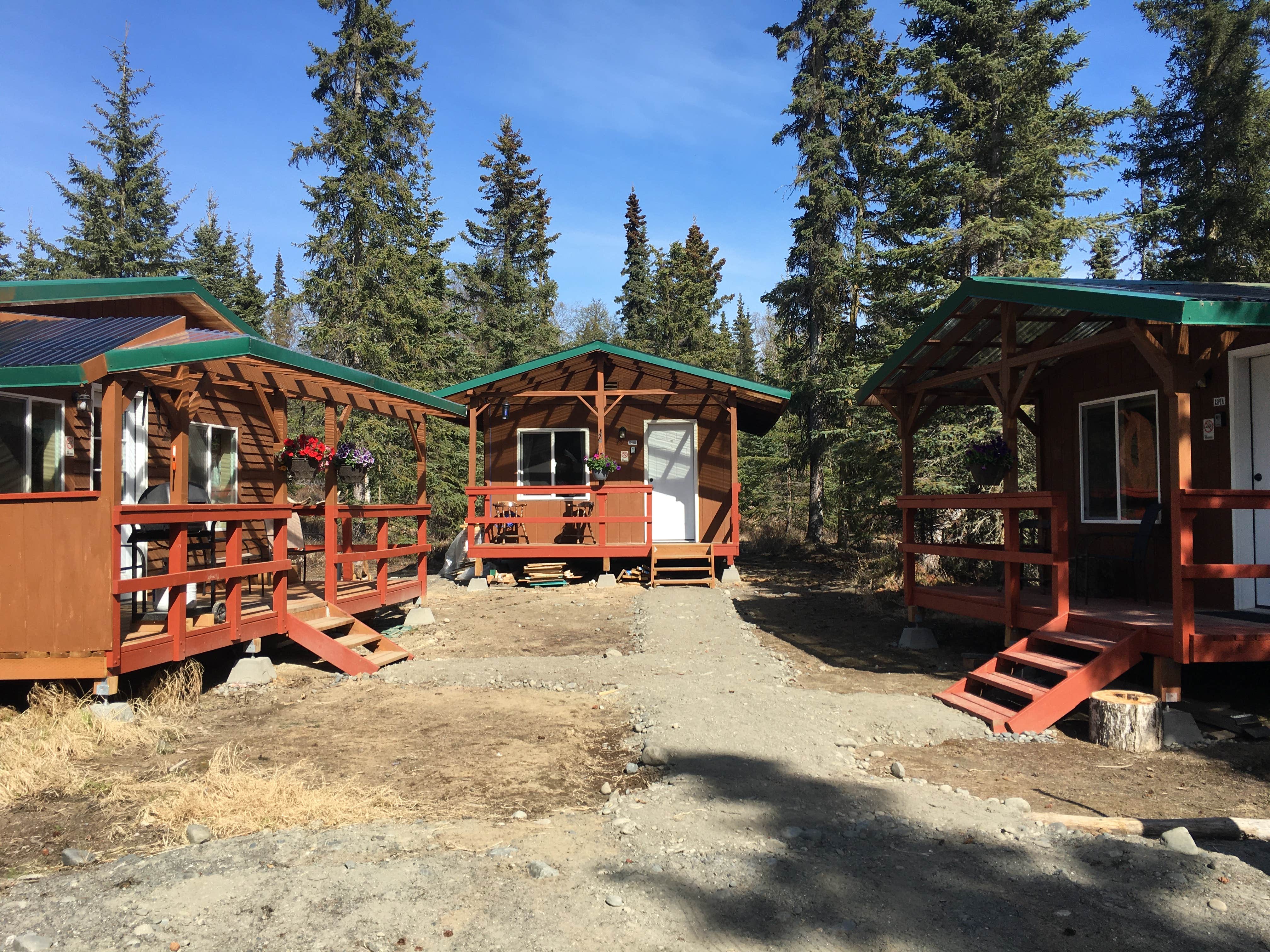 Camping near Kasilof River Special Use Area: WhisperingWoodsAKcabins, Kasilof, Alaska