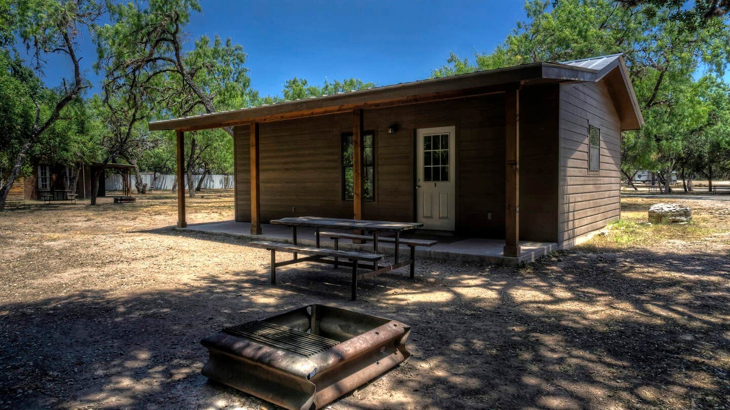 The Dyrt's photo of a cabin at Zubers River Camp Cabins, RV slots near Uvalde, TX