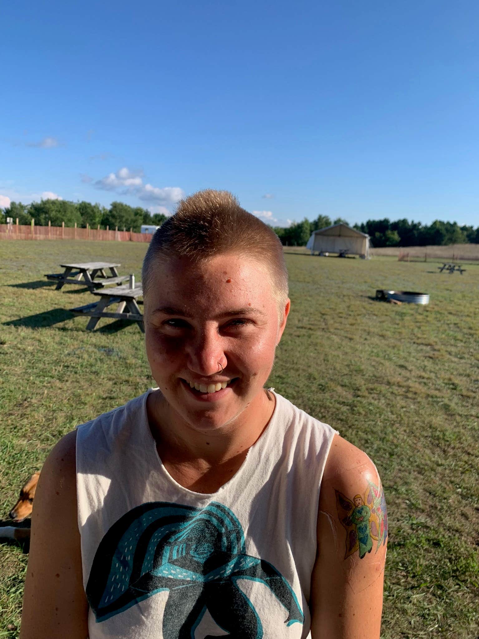 Jim L.'s photo of camping with pets at Lively Acres Campground near Empire, MI