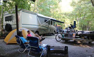 Bounding Around's photo of rv camping at Lake Powhatan — National Forests In North Carolina near Hendersonville, NC