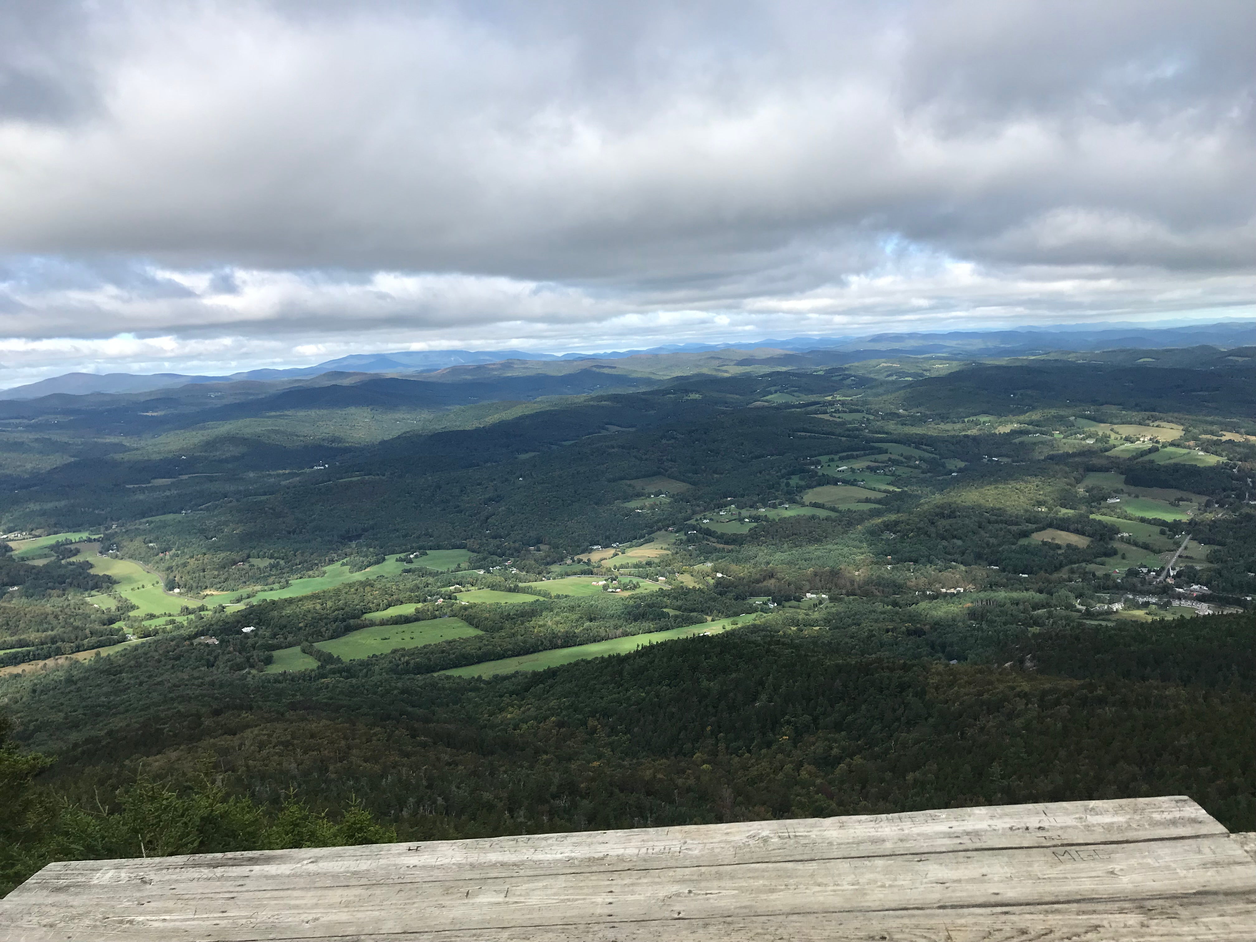 A view from a platform on Mt. Ascutney