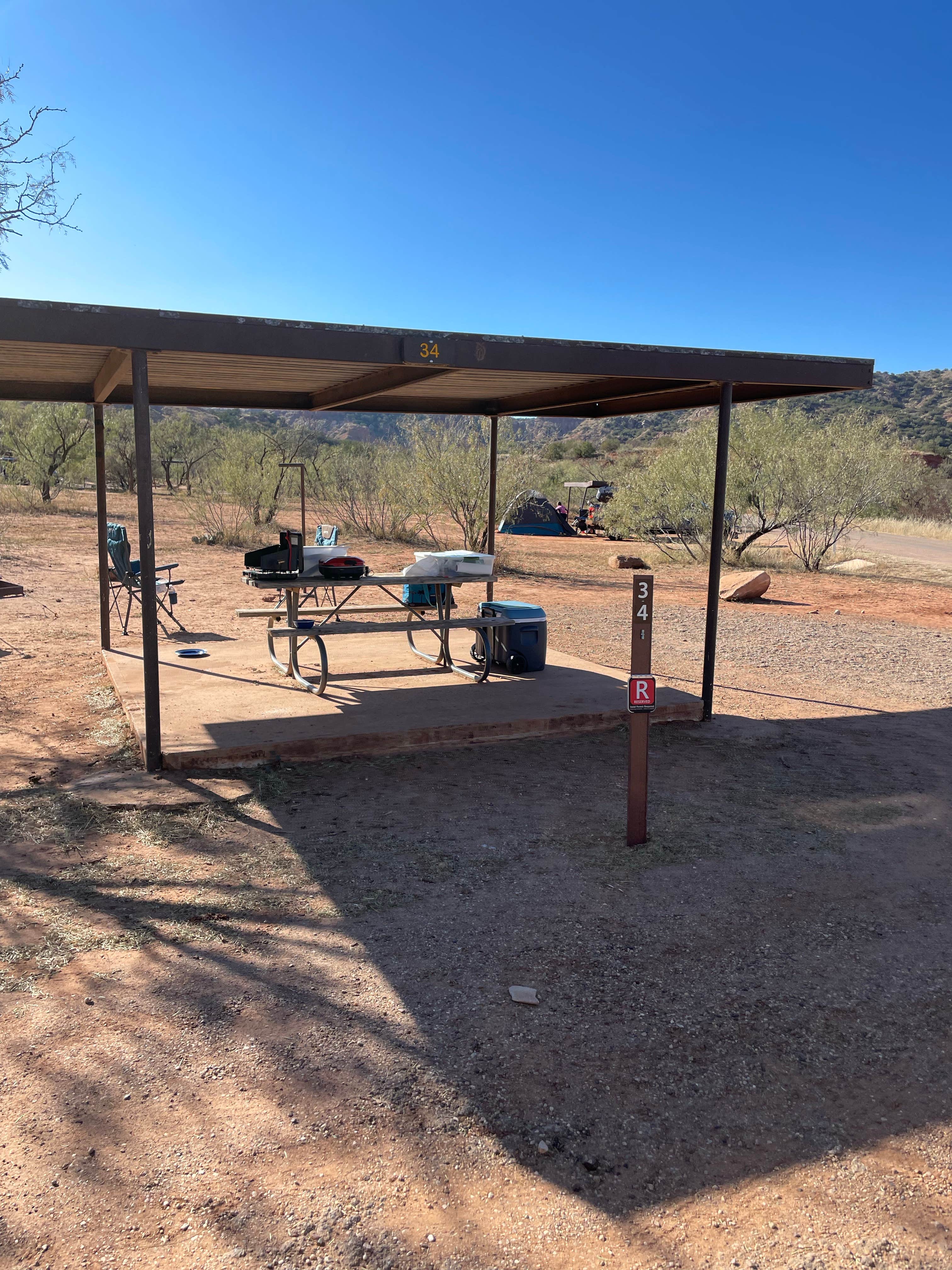 Shana D.'s photo of tent camping at Fortress Cliff Primitive — Palo Duro Canyon State Park near Lake Meredith National Recreation Area