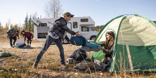 Camper submitted image from Glacier Grizzly Resort- RV, Tent Site & TIPI - PERMANENTLY CLOSED