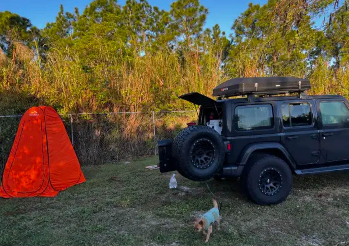 vervica S.'s photo of camping with pets at Redlands Acre Campground near Palmetto Bay, FL