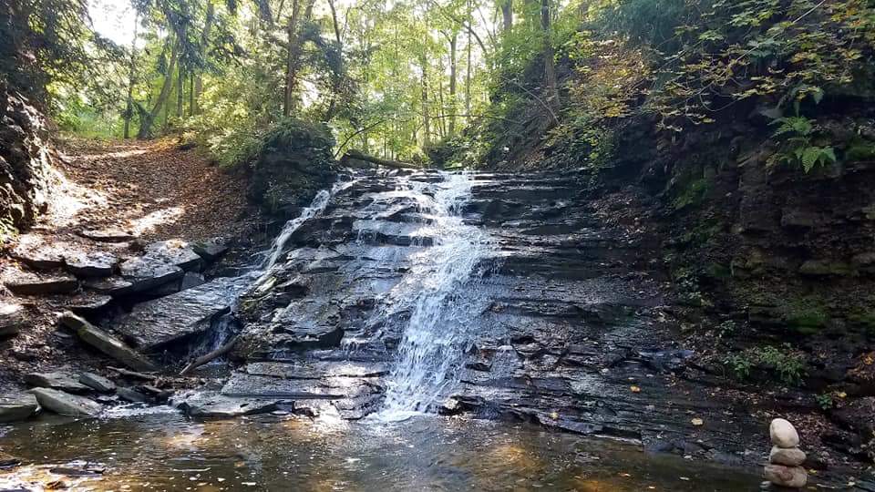 A hike from the campground on the Kisil Trail takes you to this waterfall.