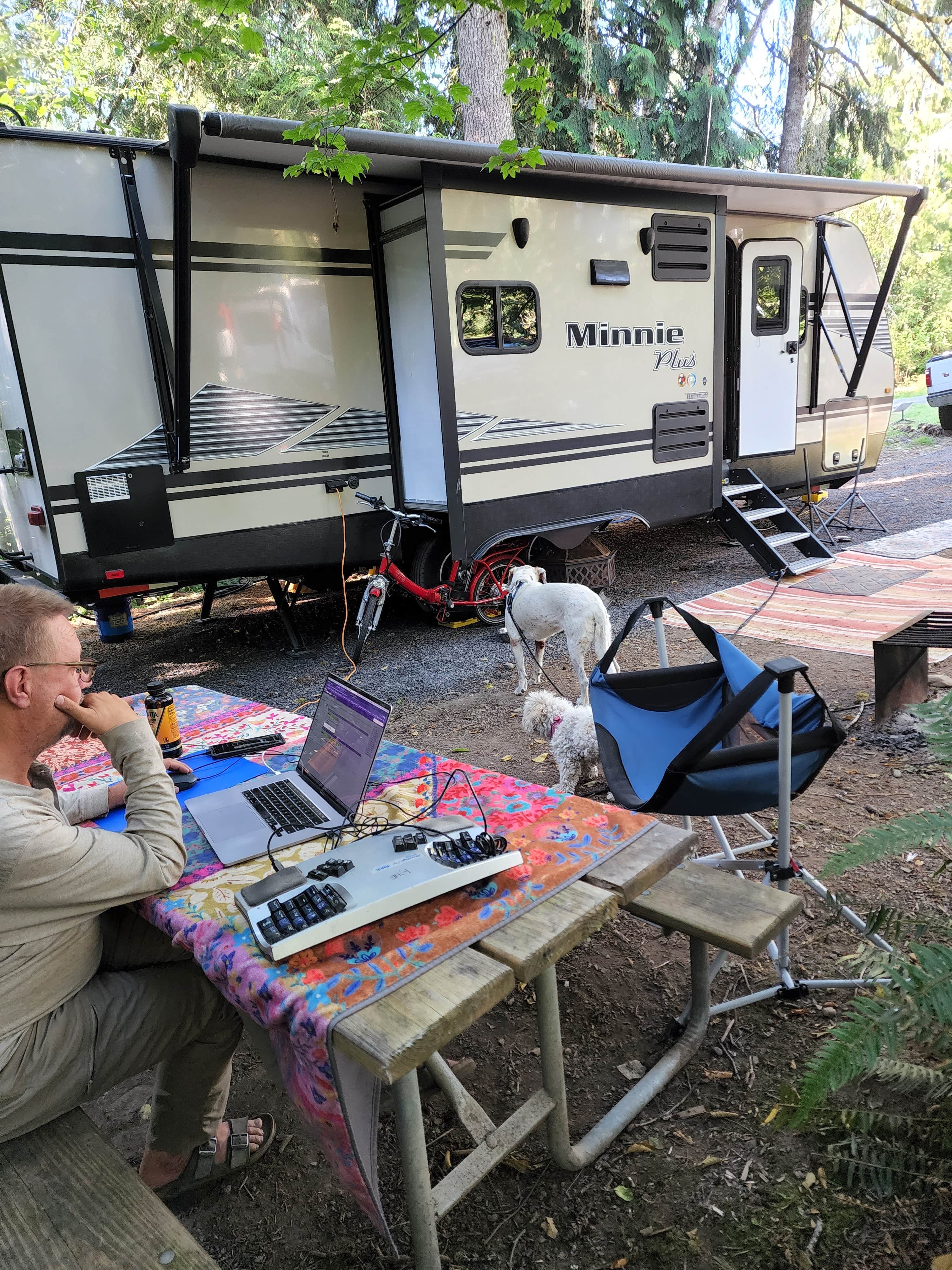 Bambi K.'s photo of camping with pets at Thousand Trails Chehalis near Yelm, WA